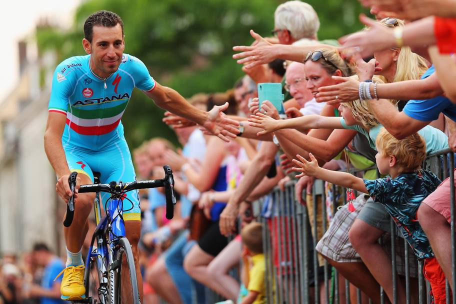 Tanti fan per il vincitore del Tour 2014, Nibali. Getty